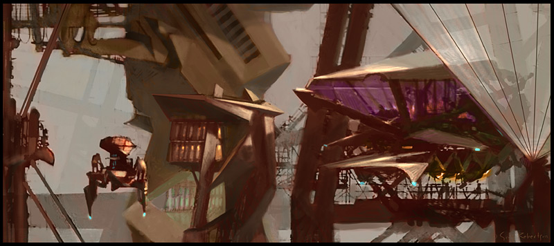 Illustration for article titled The awesome spaceship and vehicle concepts of Scott Robertson